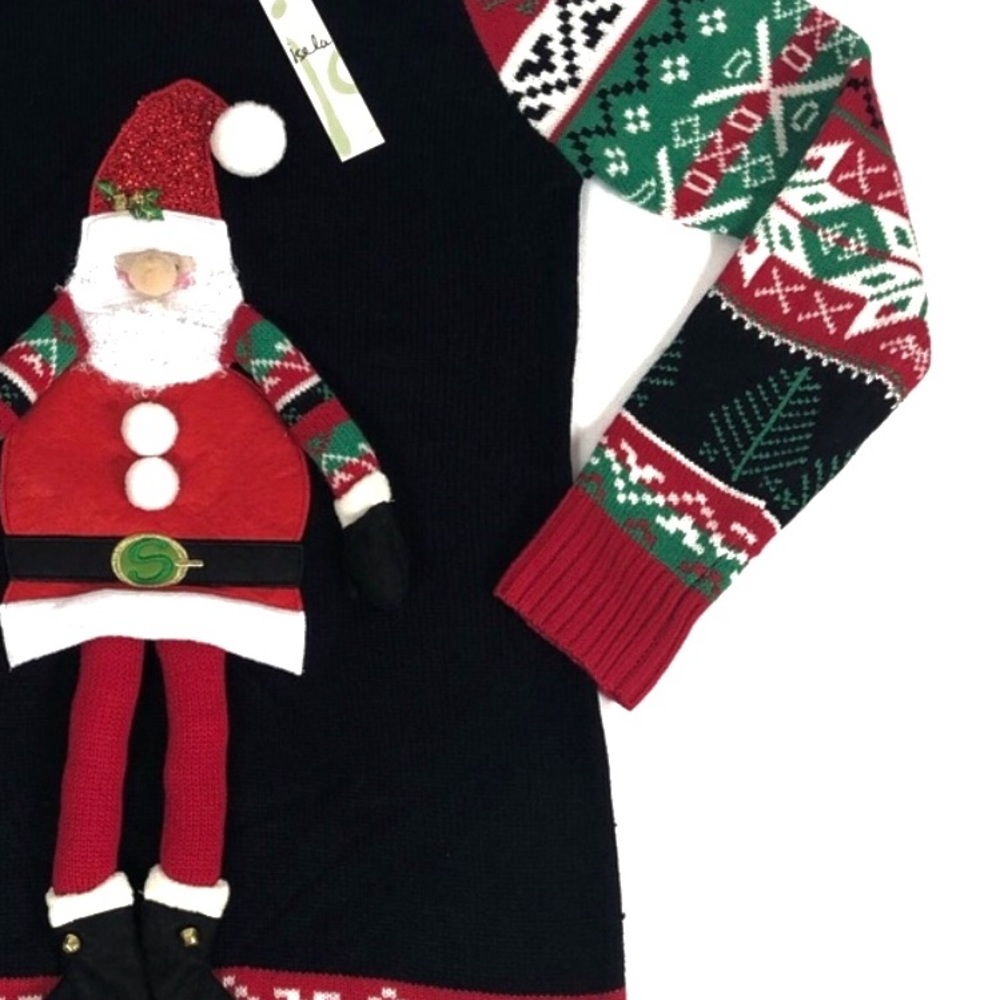 NWT Santa 3D Ugly Christmas Holiday Sweater Small - Picture 5 of 8